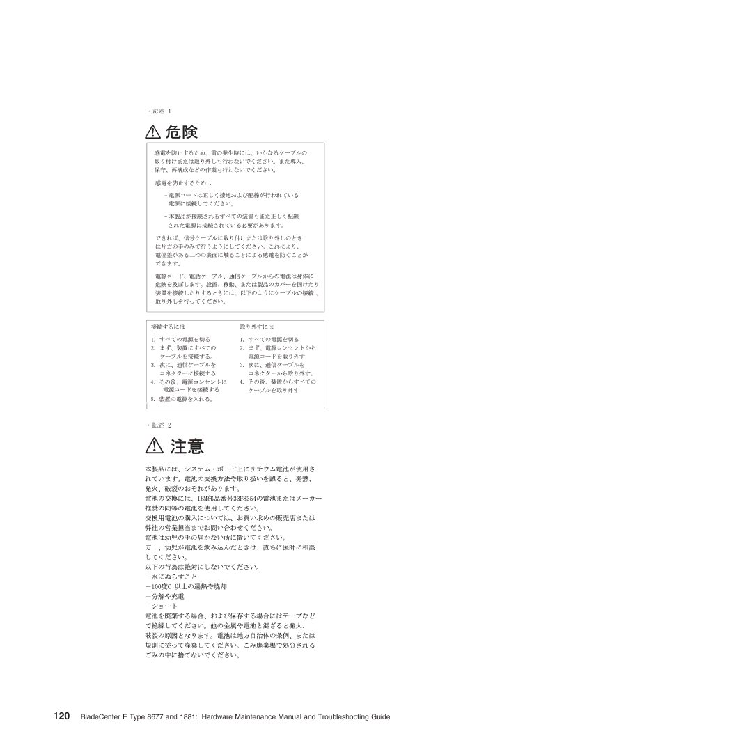 IBM Type 1881, Type 8677 manual 