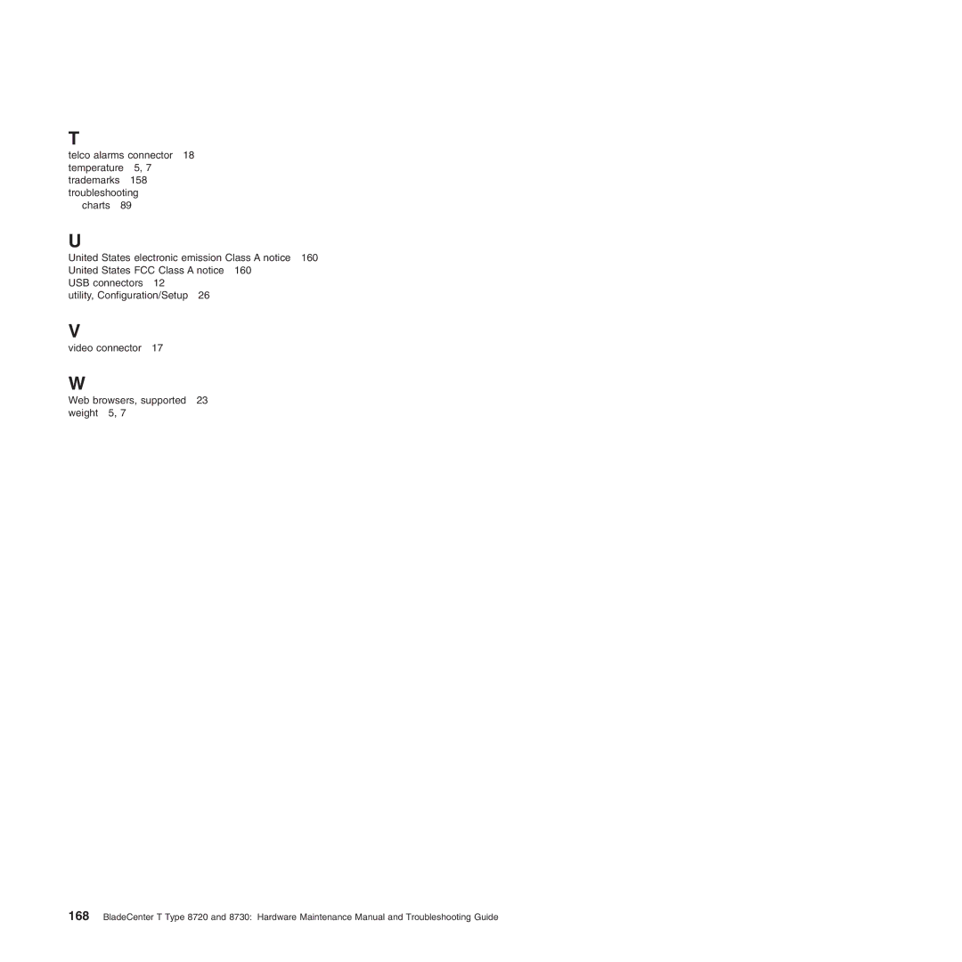 IBM Type 8730, Type 8720 manual 