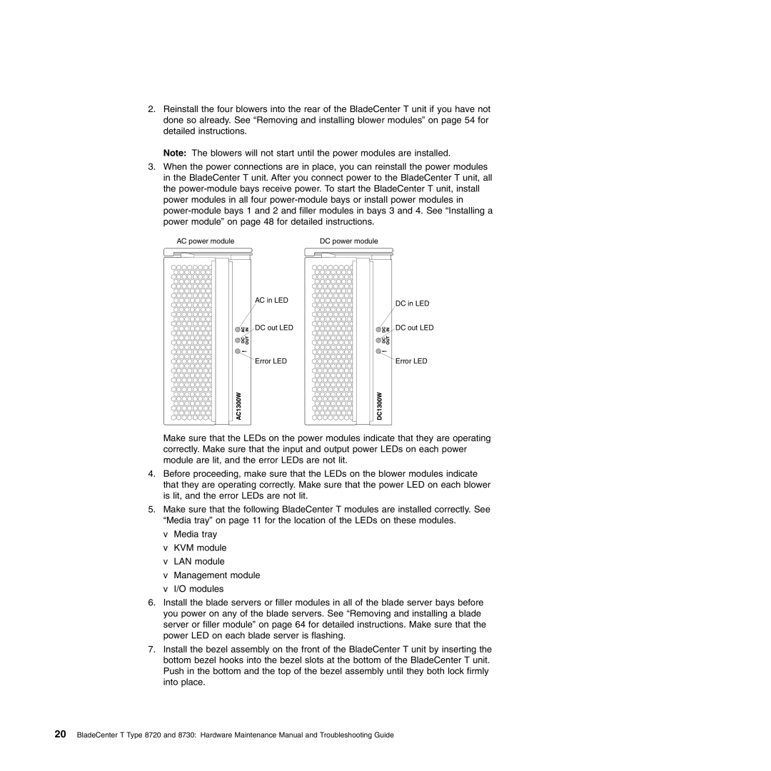 IBM Type 8730, Type 8720 manual 