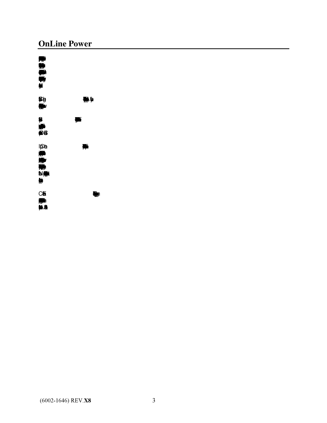 IBM UPS1481 UNIT user manual OnLine Power 