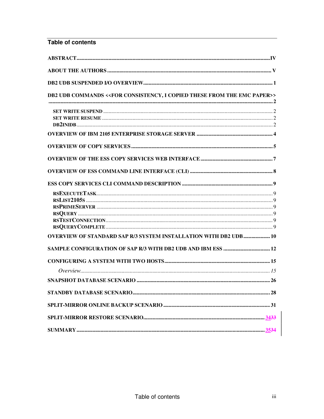 IBM V7.2 manual Table of contents 