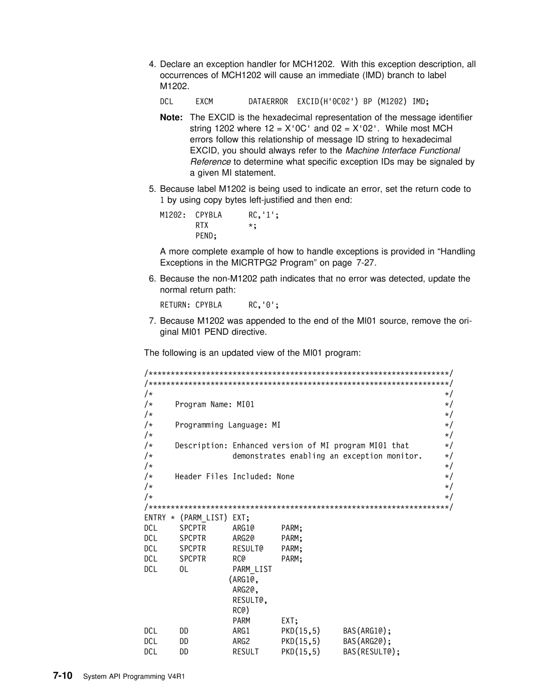 IBM Version 4 Excid, Hexadecimal representation of the message id, String 1202 Where 0C12 =andX 02 02= .X While most, Mch 