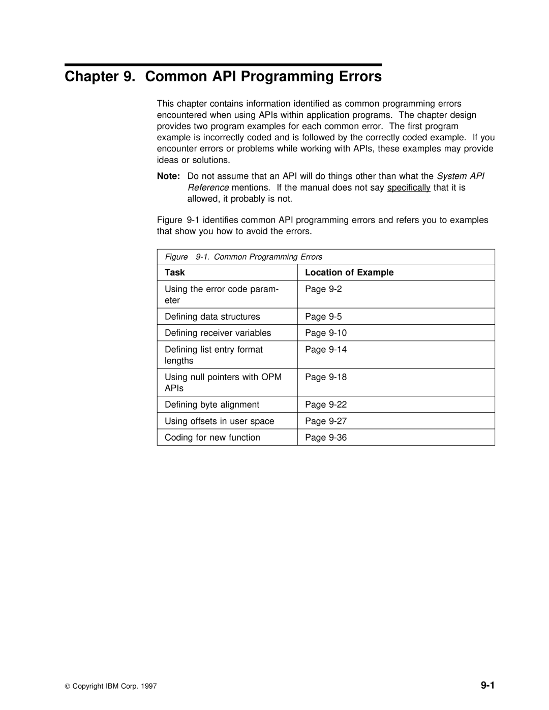 IBM Version 4 Programming errors and refers you to, That show you how to avoid Errors, Task, Example, Using the error code 