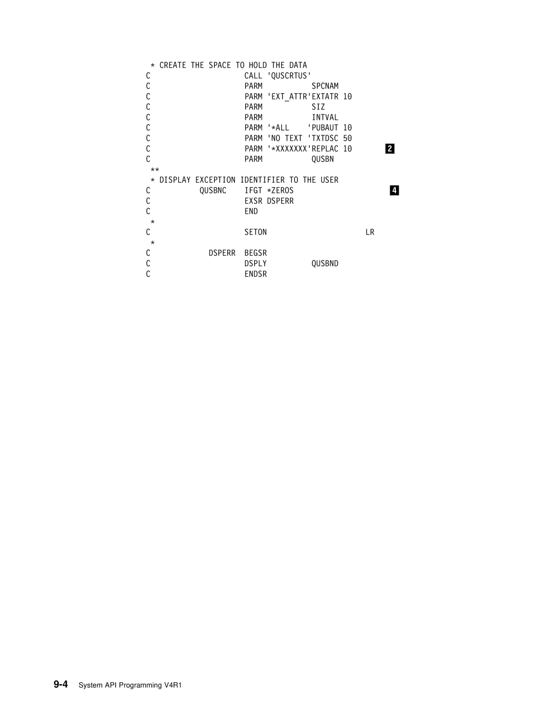 IBM Version 4 manual Parm Extattrextatr 1ð 