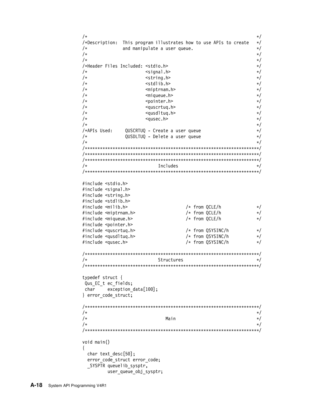 IBM Version 4 manual 18System API Programming V4R1 