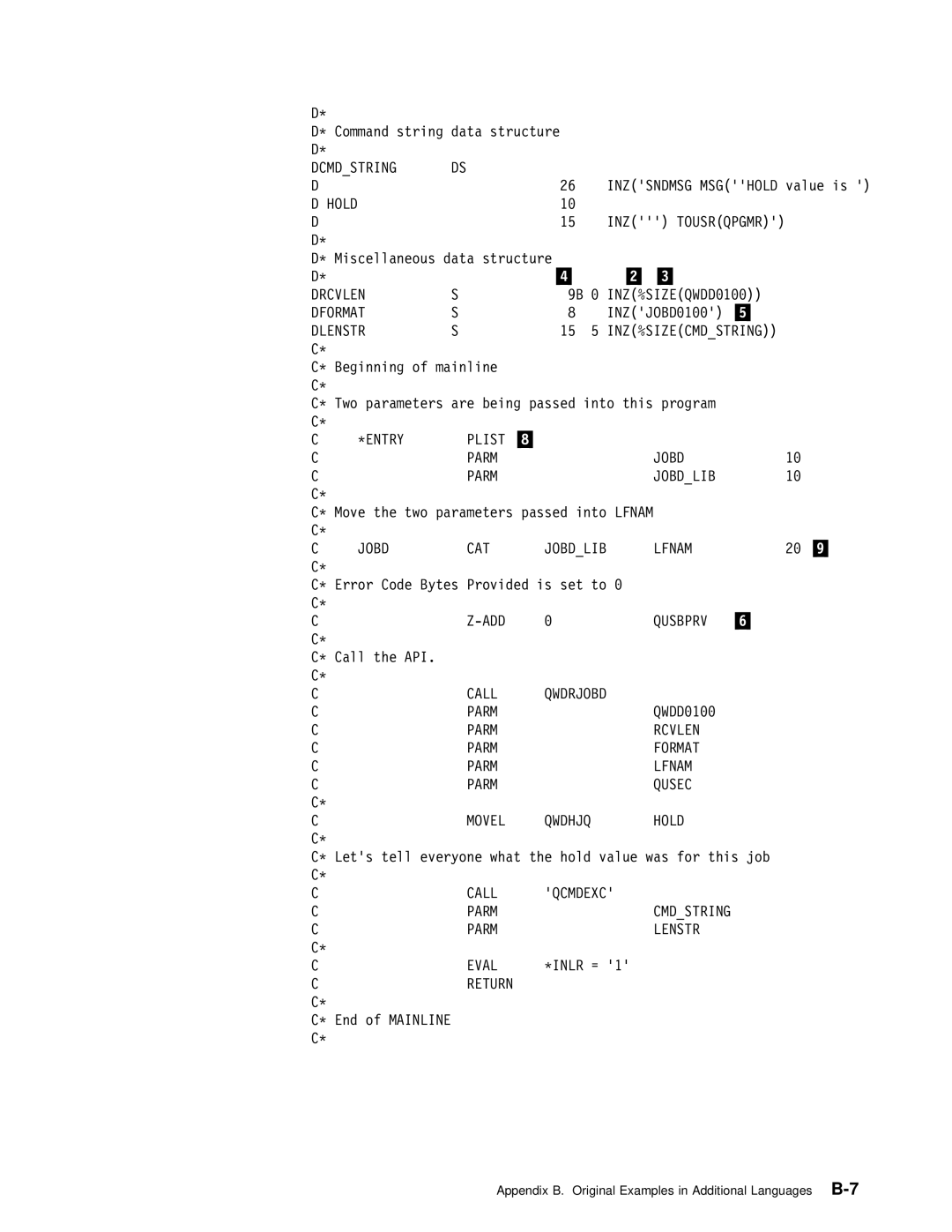 IBM Version 4 Dcmdstring, INZ Tousrqpgmr, Drcvlen, Dformat, Dlenstr 15 5 INZ%SIZECMDSTRING, ENTRY Plist Parm Jobd Jobdlib 