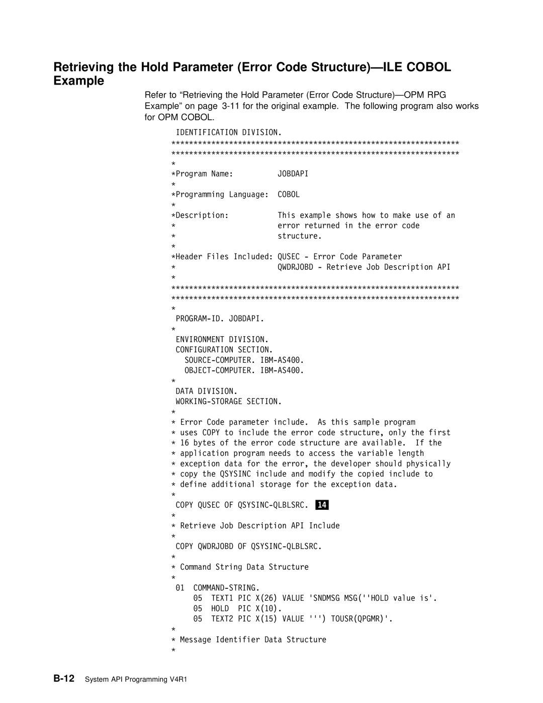 IBM Version 4 manual Identification Division 