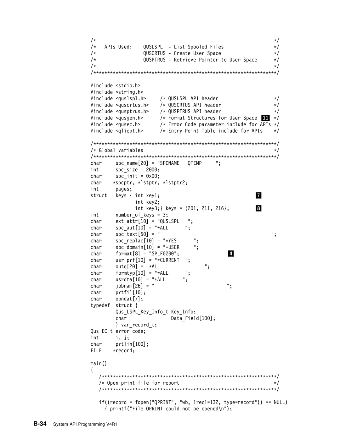 IBM Version 4 manual Quslspl, Qtemp 