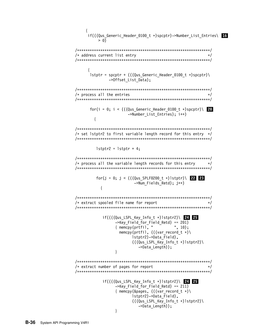 IBM Version 4 manual 36System API Programming V4R1 