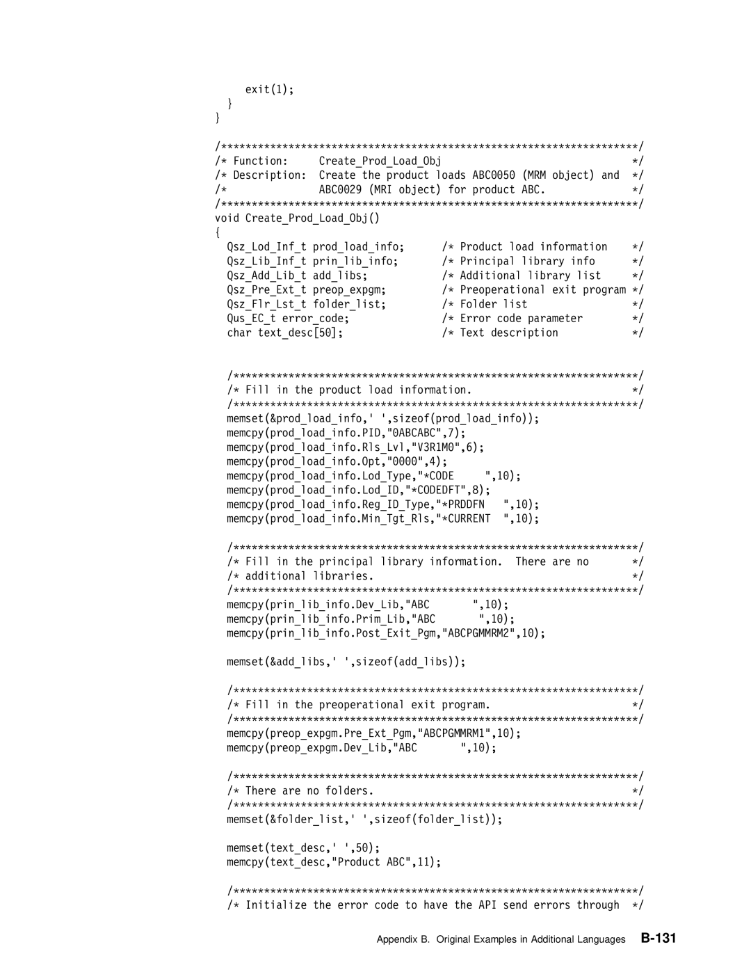 IBM Version 4 manual Object ABCðð29 MRI object For Product 