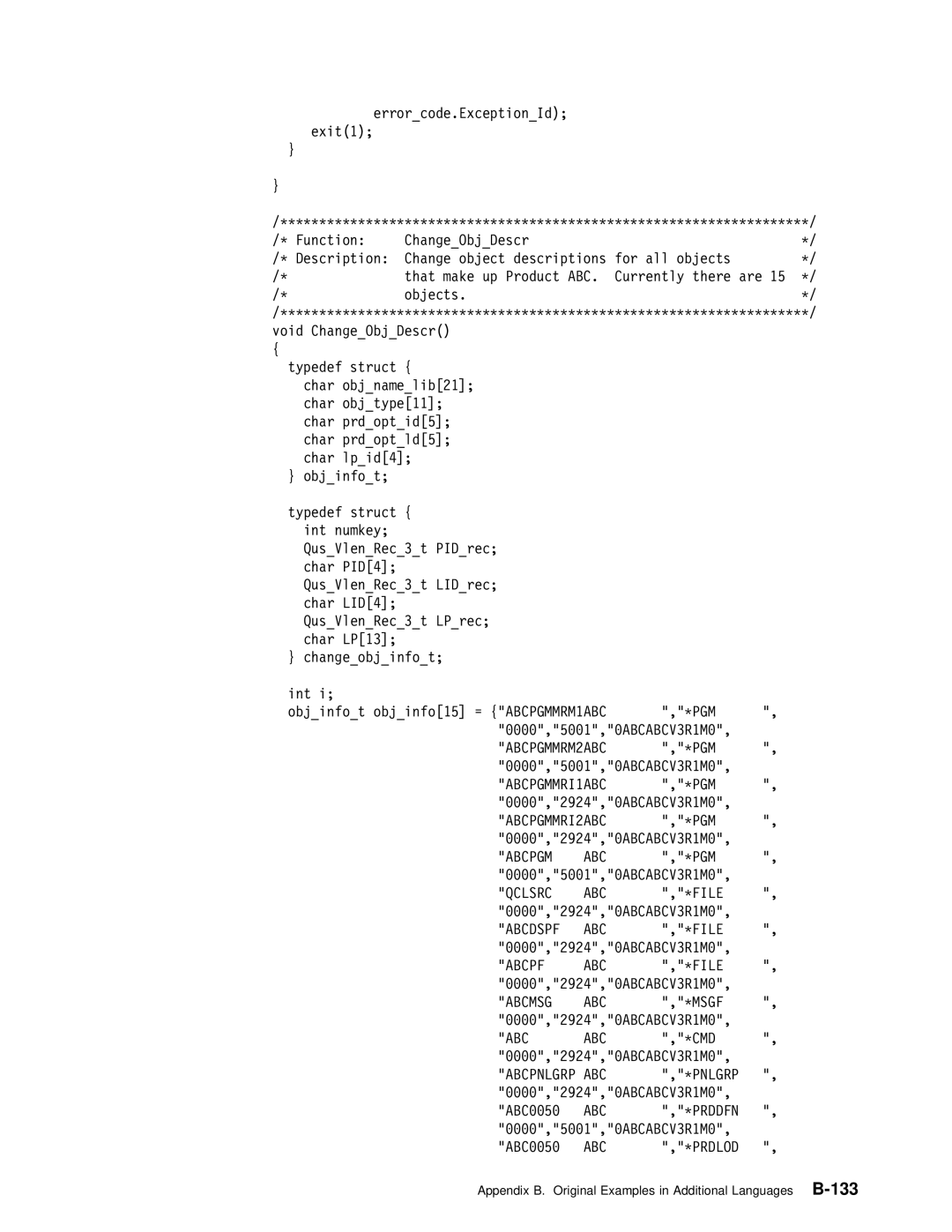 IBM Version 4 manual ABCPGMMRM2ABC, ABCPGMMRI1ABC, ABCPGMMRI2ABC, Qclsrc ABC, Abcpf ABC, Abcpnlgrp ABC \PNLGRP, Abc \Prddfn 