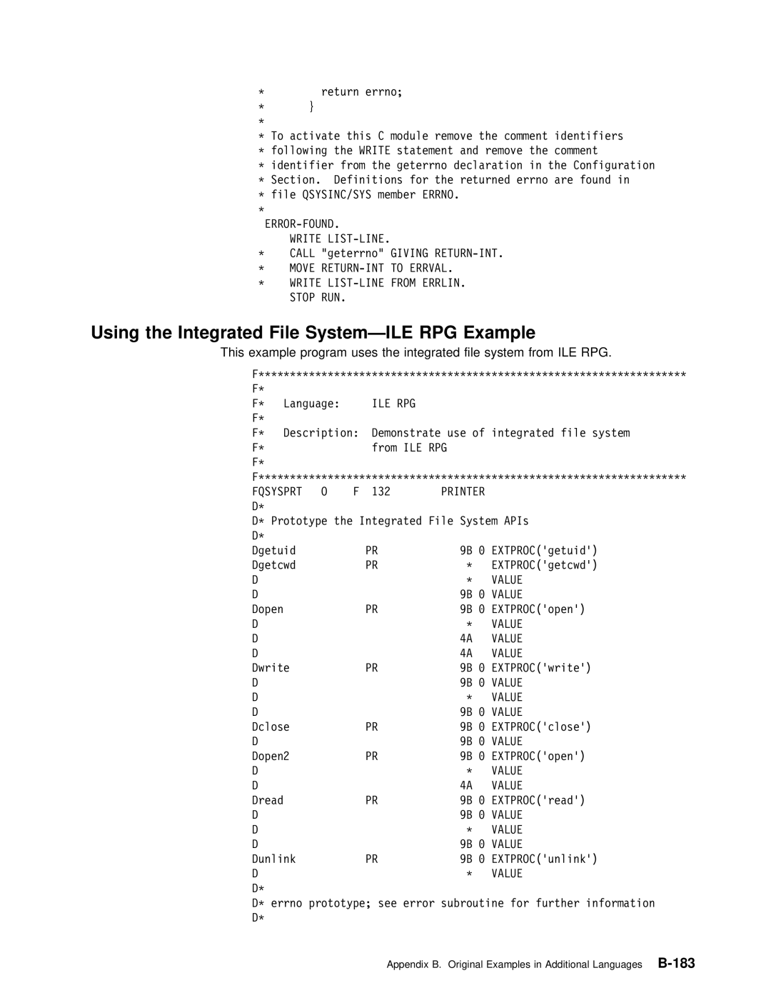 IBM Version 4 manual ERROR-FOUND Write LIST-LINE, Fqsysprt 