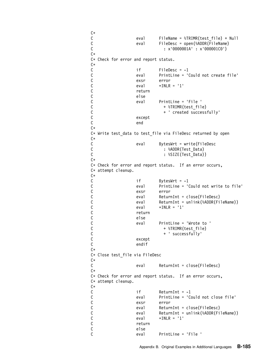 IBM Version 4 manual BLanguages-185 