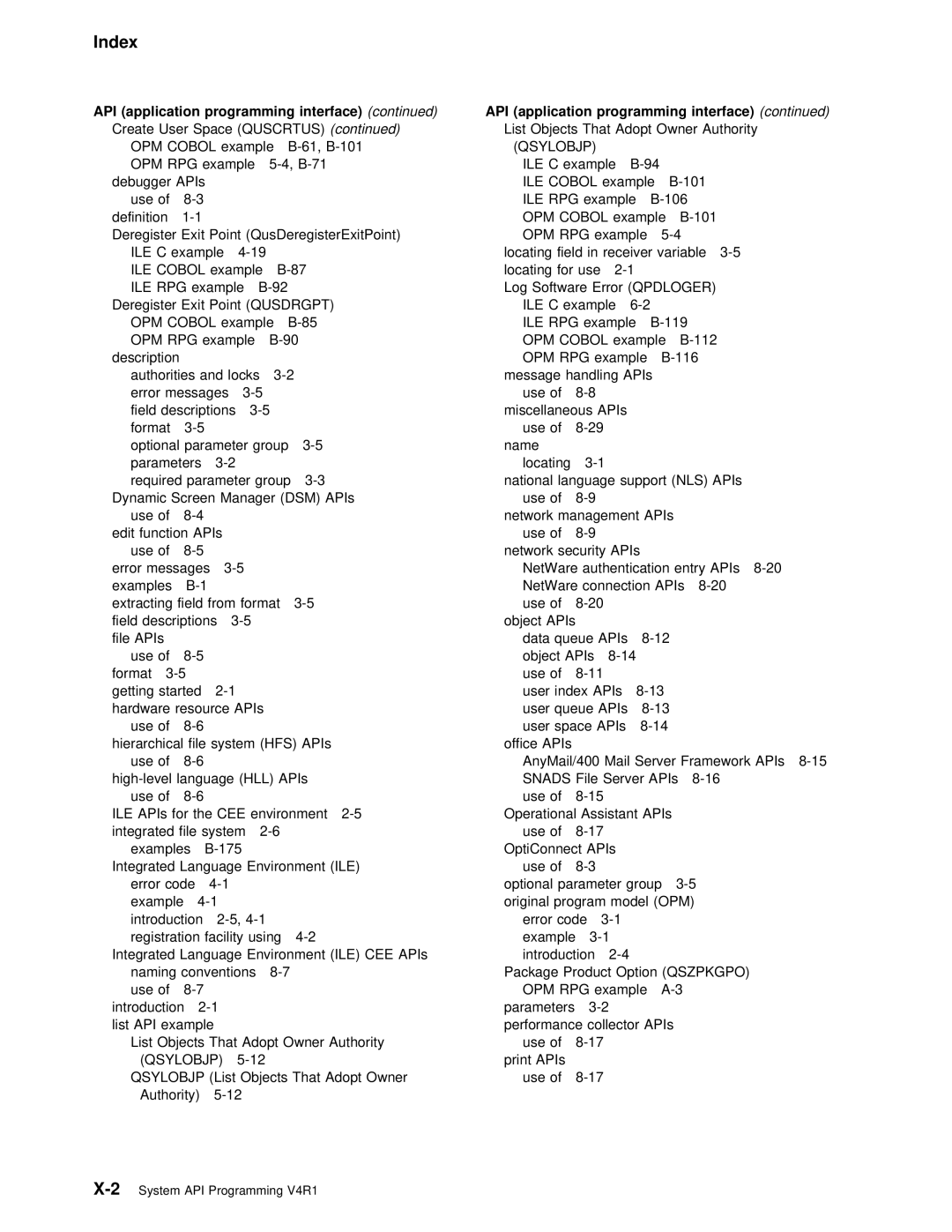 IBM Version 4 manual API application programming interface 