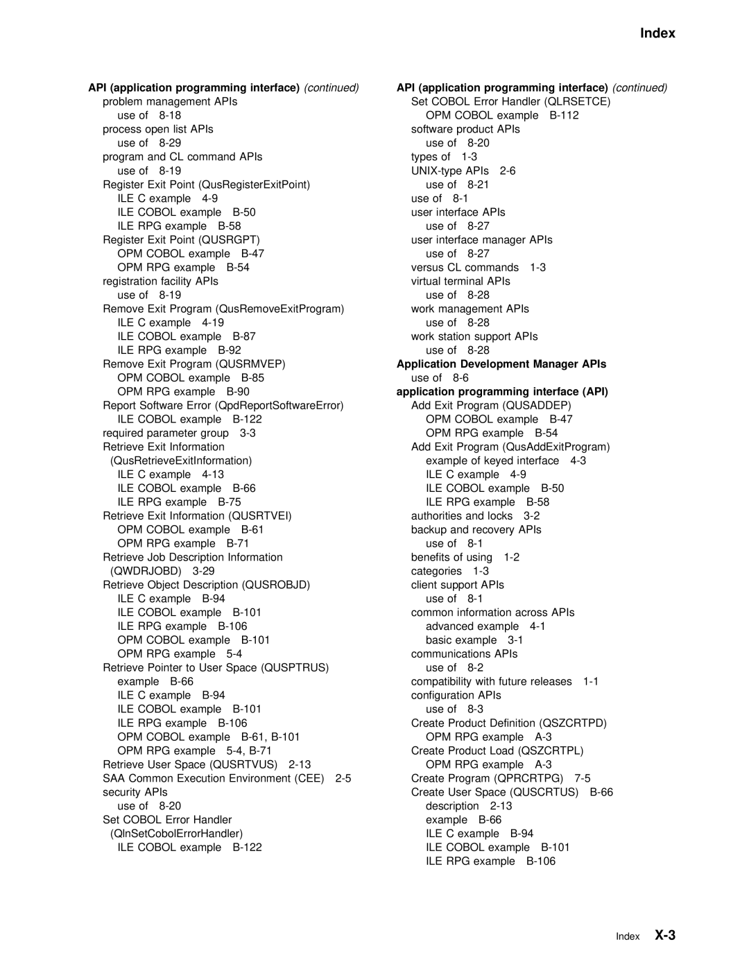 IBM Version 4 manual Index 