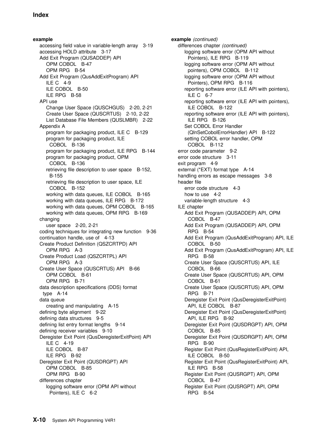 IBM Version 4 manual Example 