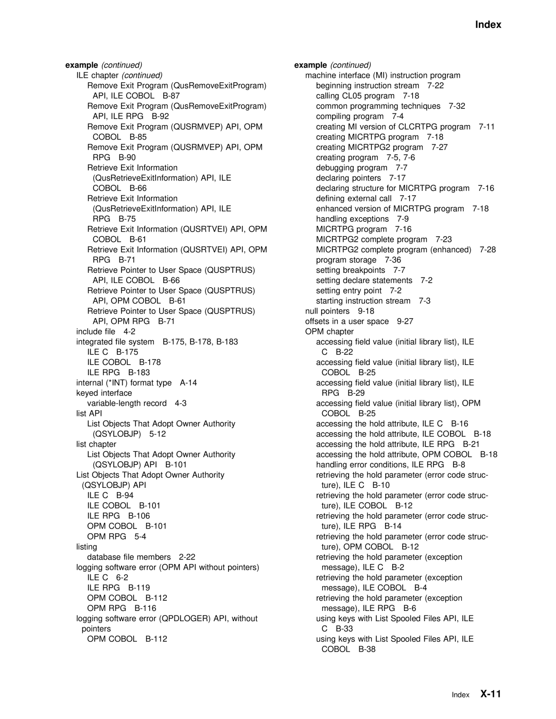 IBM Version 4 manual Qusrtvei API 