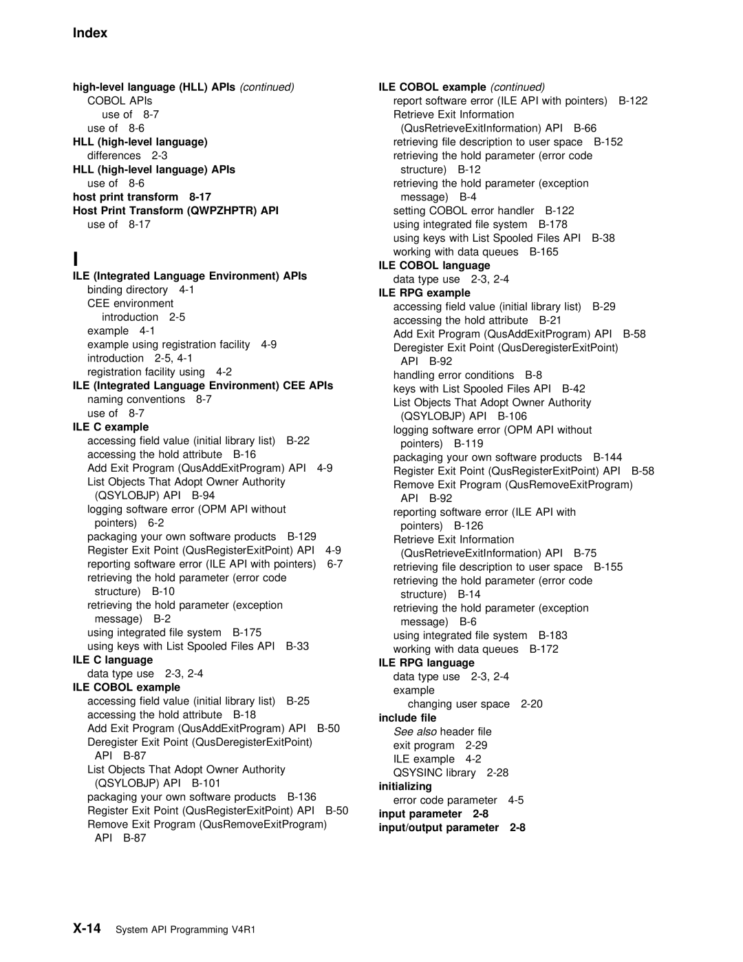 IBM Version 4 manual Ile 