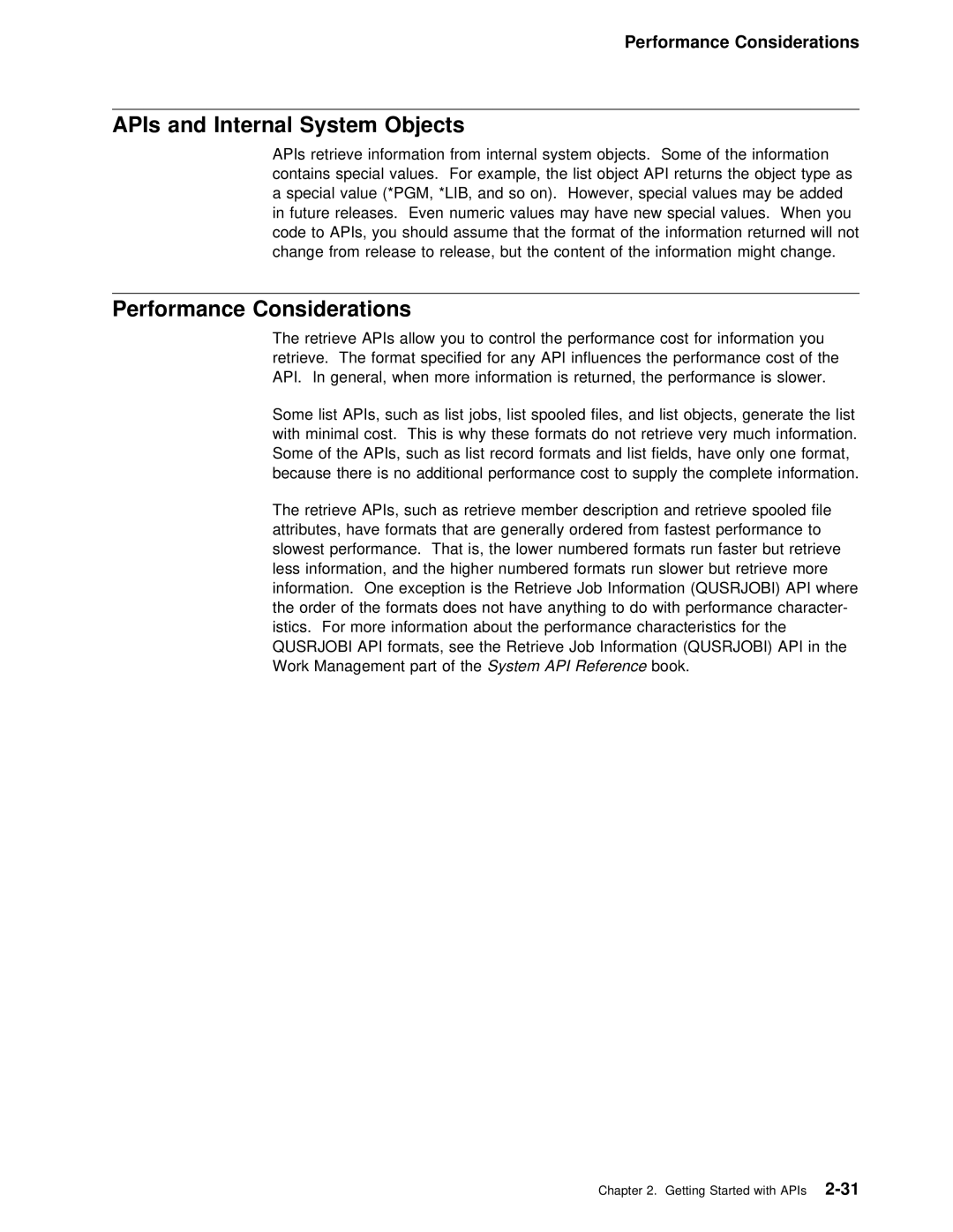 IBM Version 4 manual Performance Considerations, System 