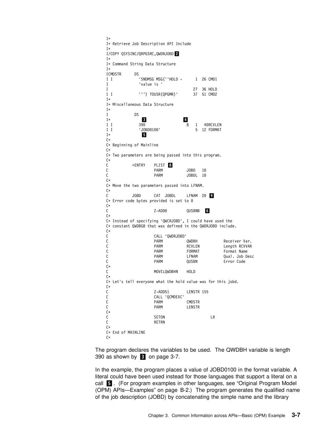 IBM Version 4 manual APIs-Examples 