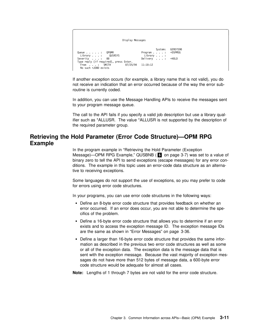 IBM Version 4 manual Error, Parameter 