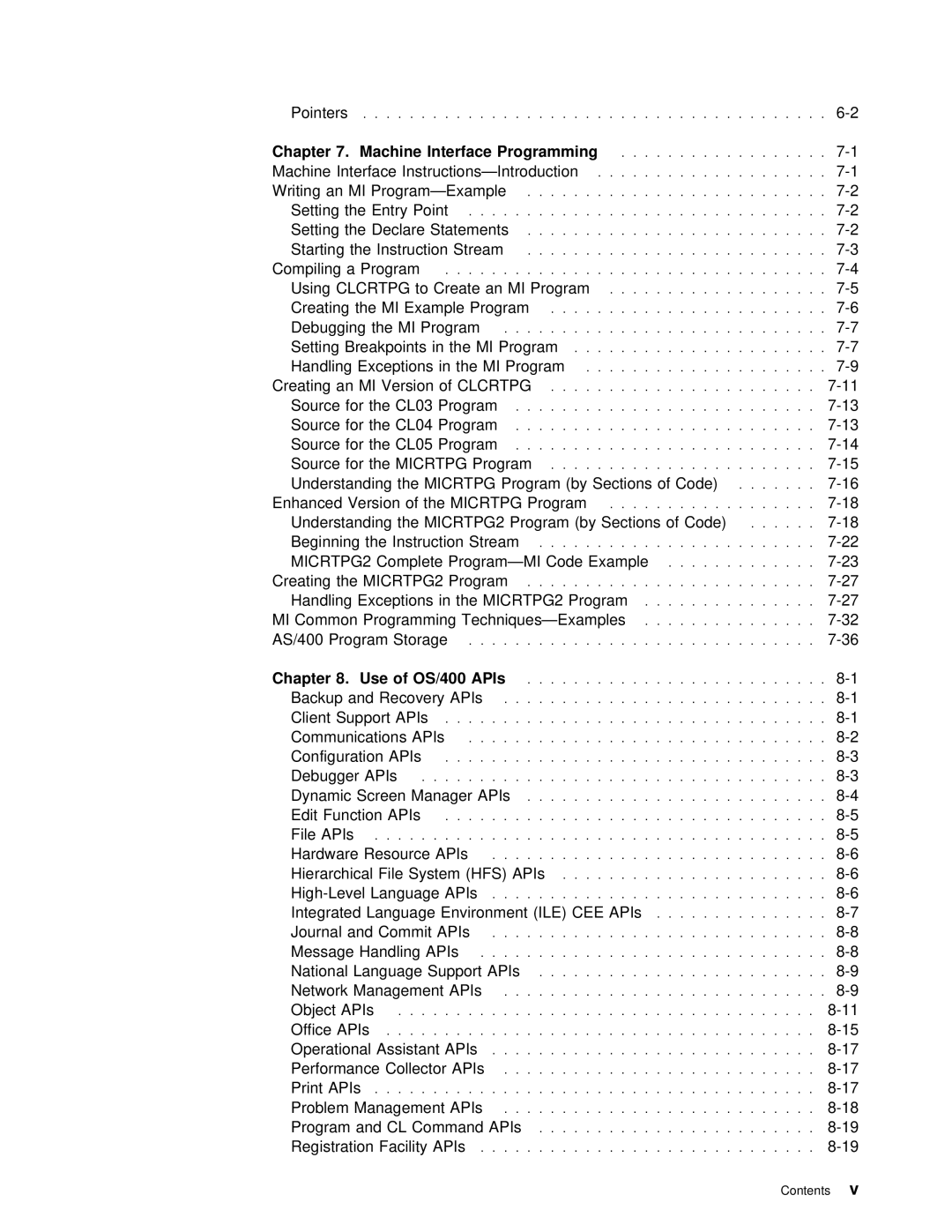 IBM Version 4 manual Programming, MICRTPG2, APIs 