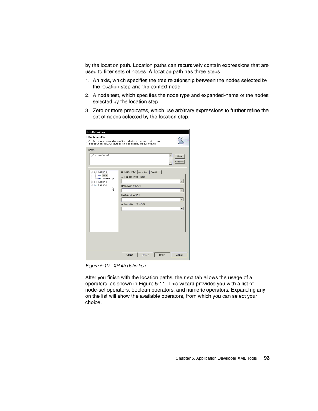 IBM Version 5 manual XPath definition 