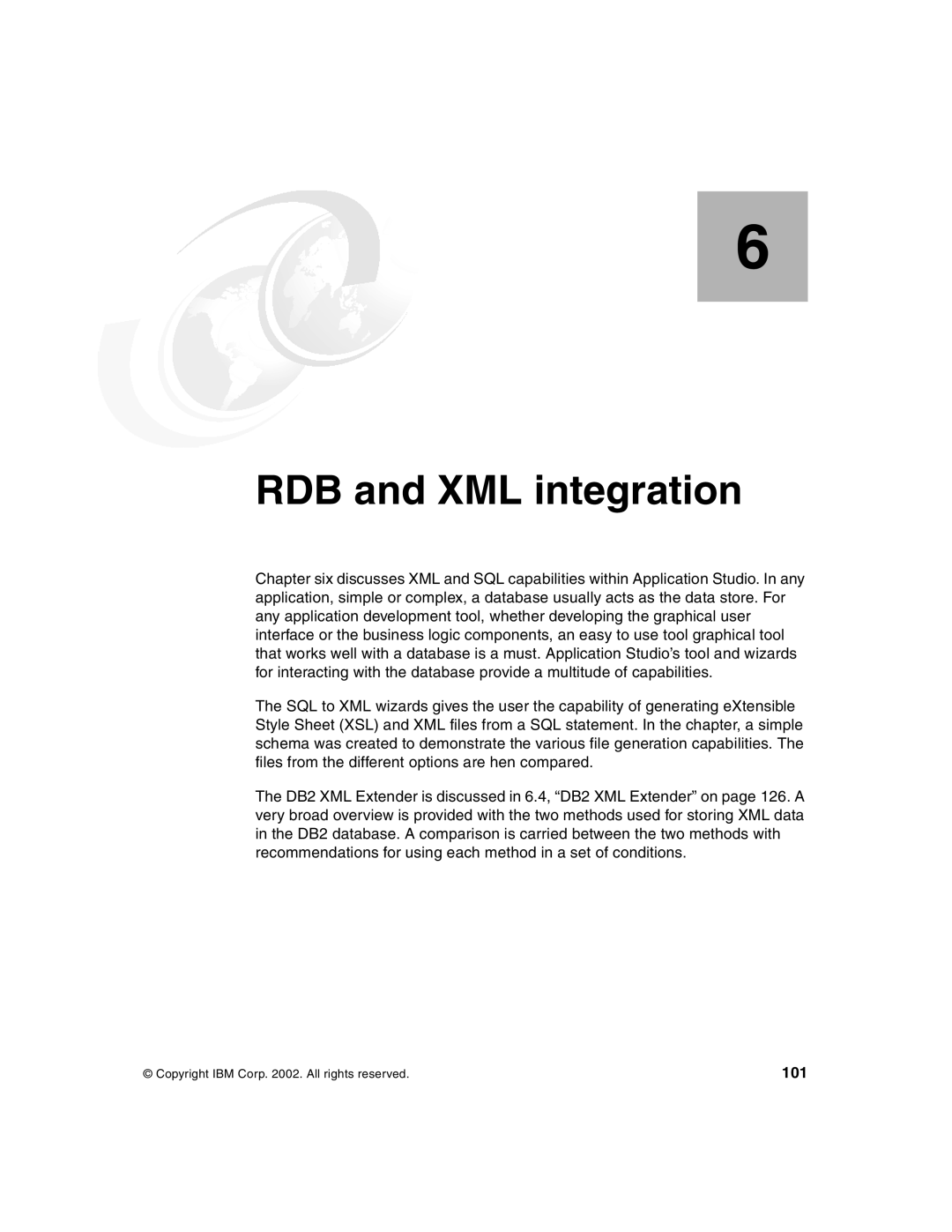 IBM Version 5 manual RDB and XML integration, 101 