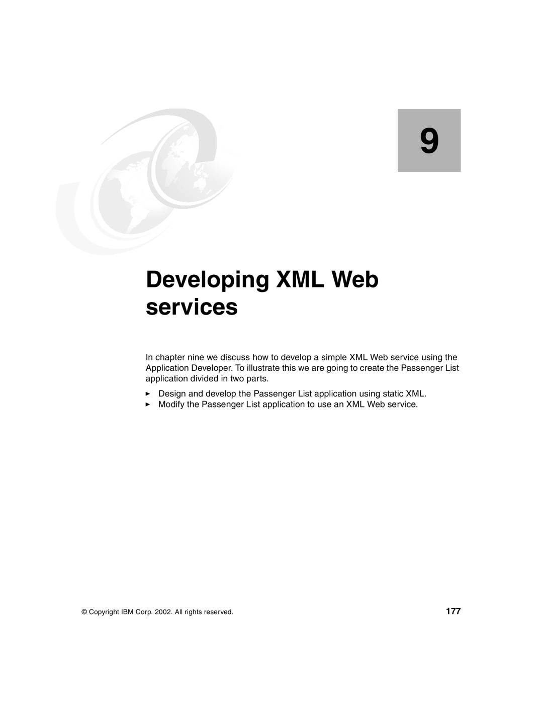 IBM Version 5 manual Developing XML Web services, 177 