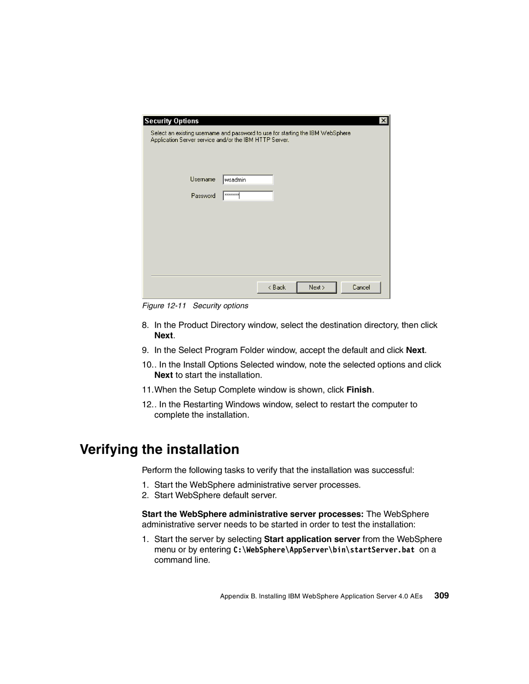 IBM Version 5 manual Security options 