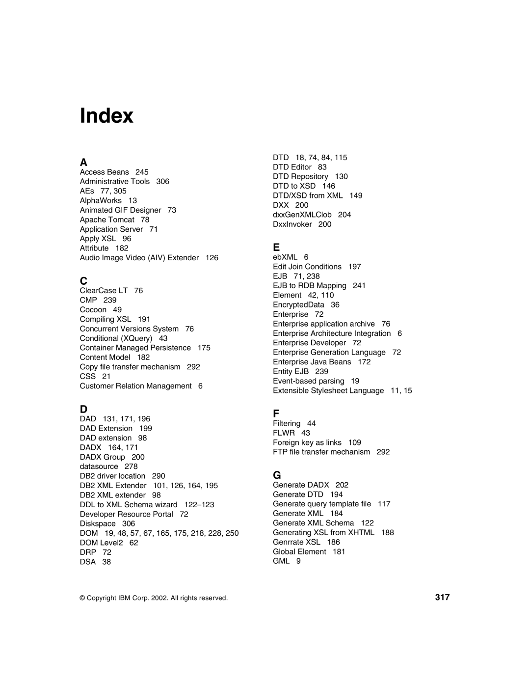 IBM Version 5 manual Index, 317 