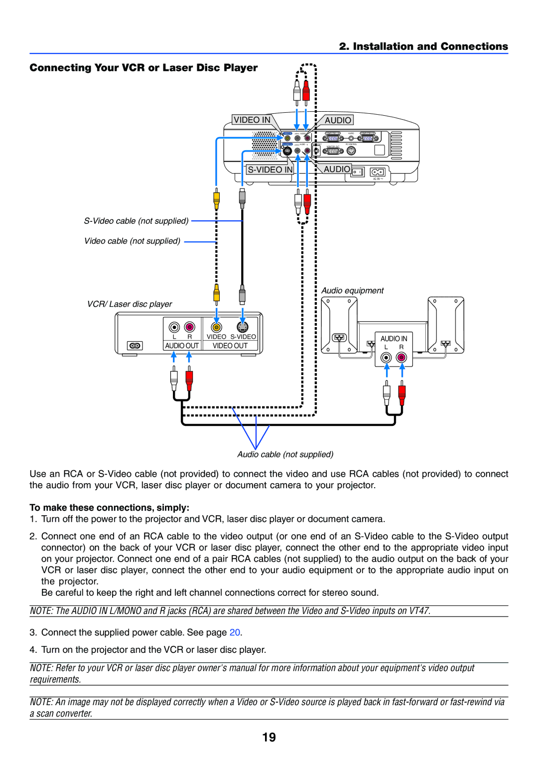 IBM VT470, VT676, VT670, VT575 manual To make these connections, simply 