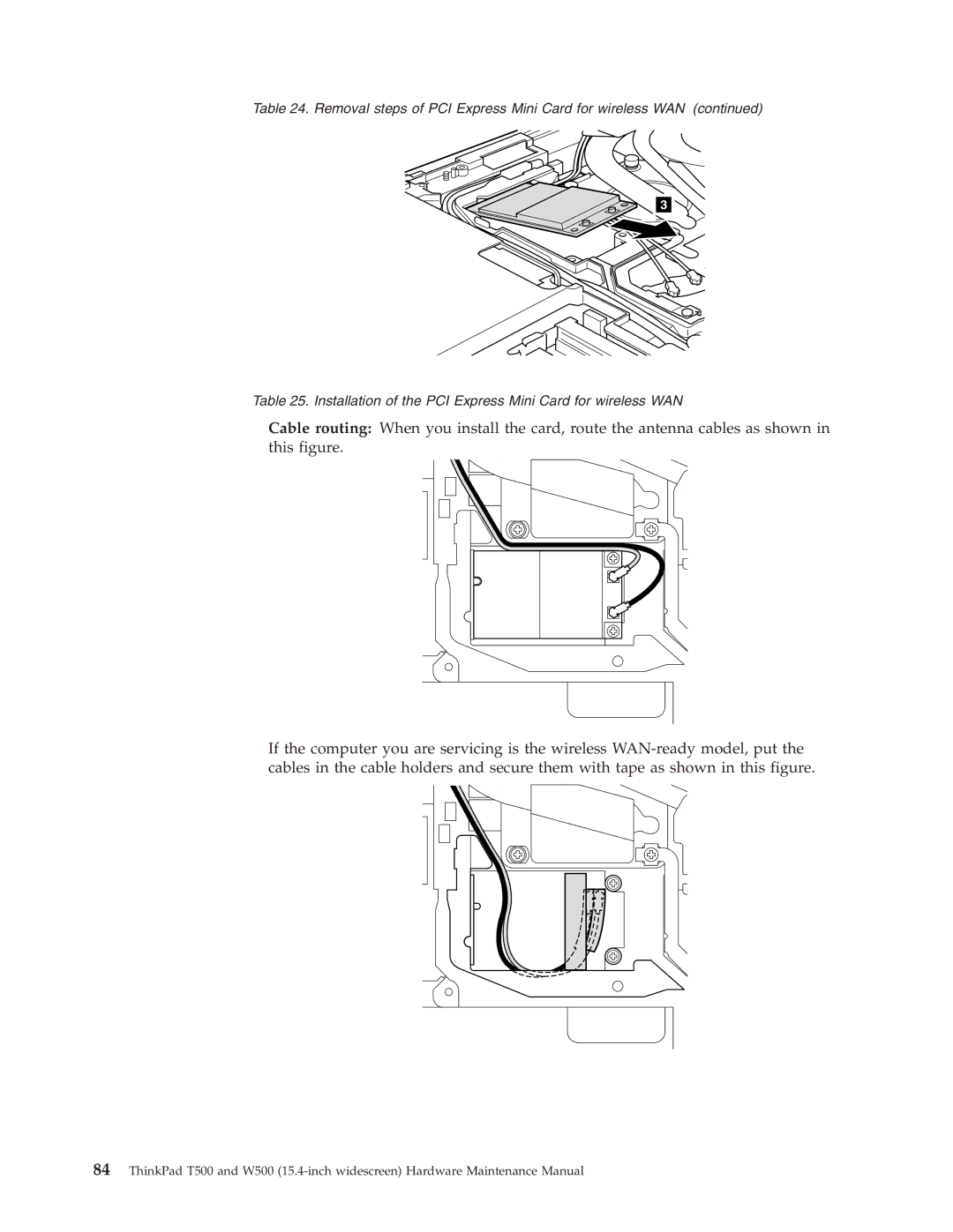 IBM W500, T500 manual 