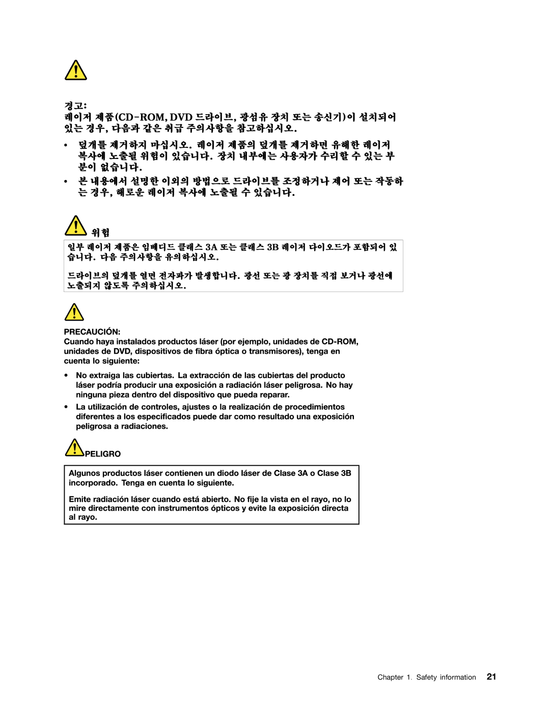 IBM T520I, W520 manual Safety information 