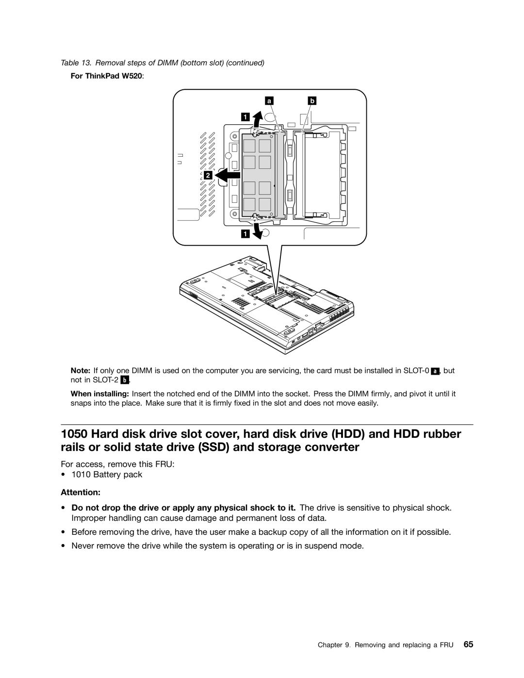 IBM T520I manual For ThinkPad W520 