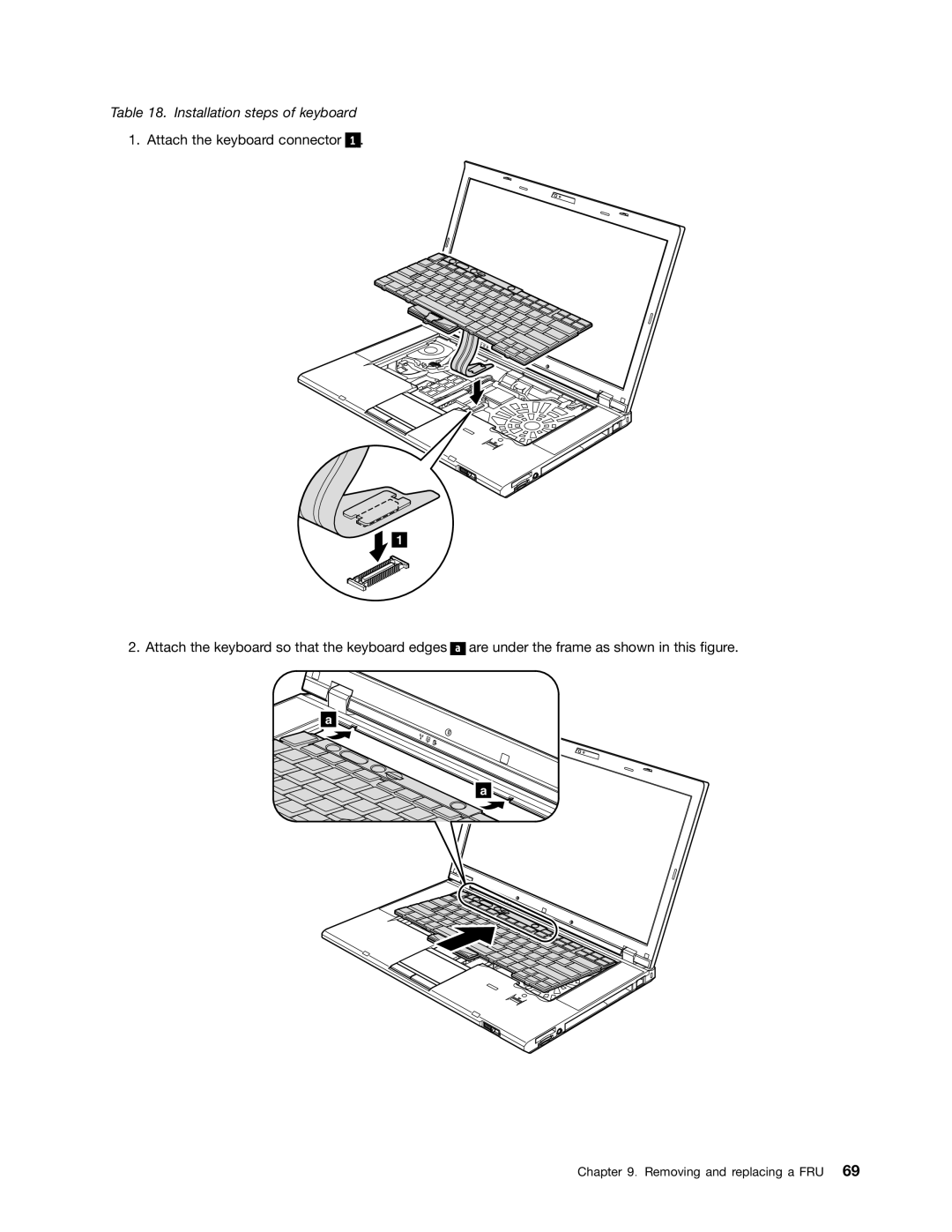 IBM T520I, W520 manual Removing and replacing a FRU 