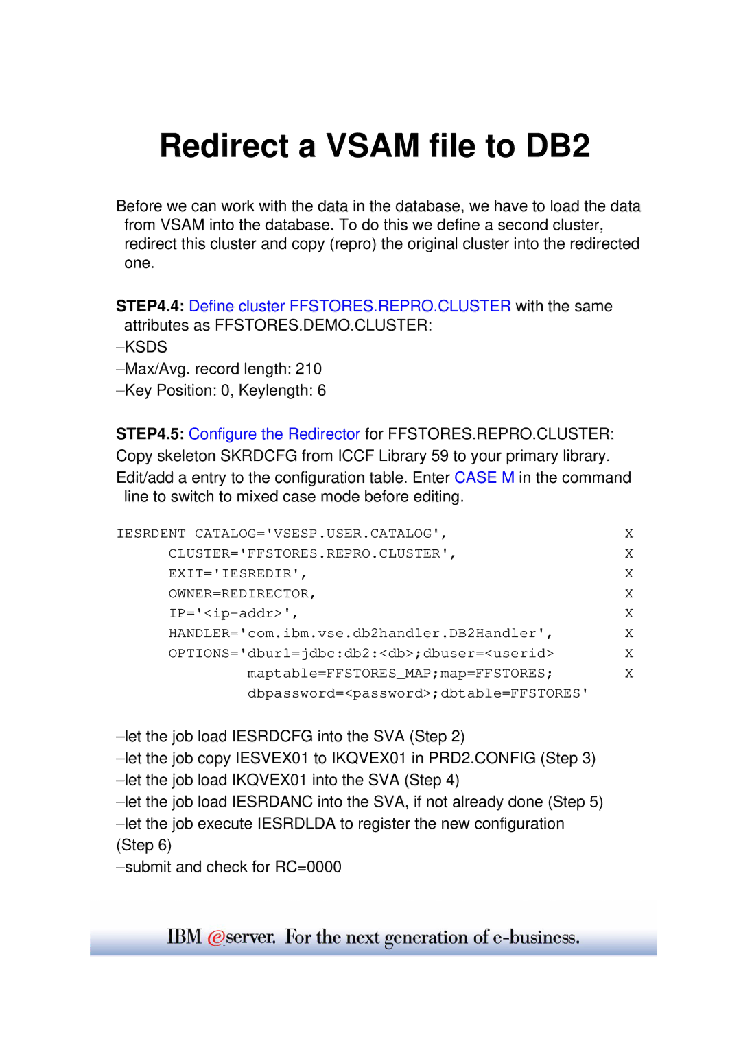 IBM WAVV 2004 manual Ksds 