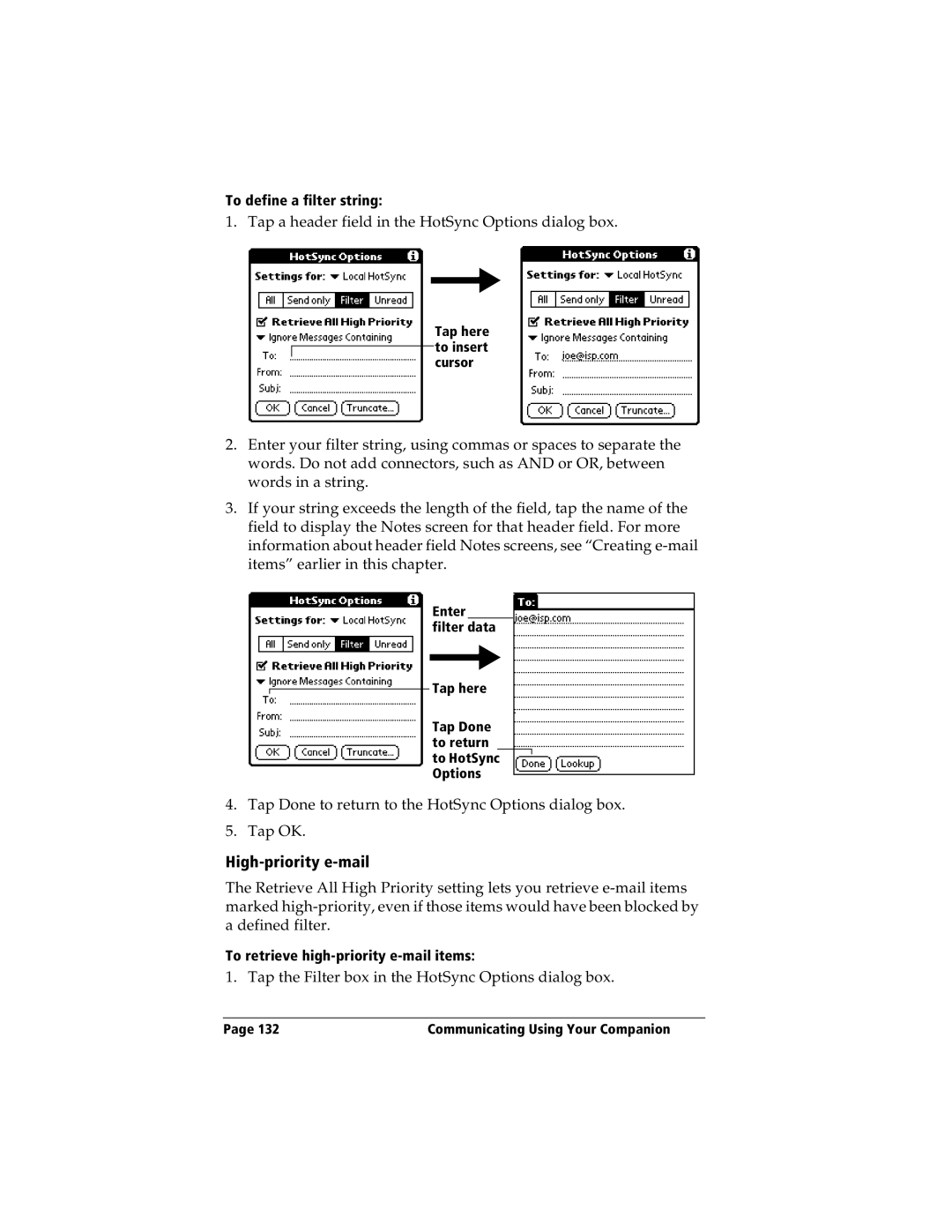 IBM WORKPADC3 manual High-priority e-mail 