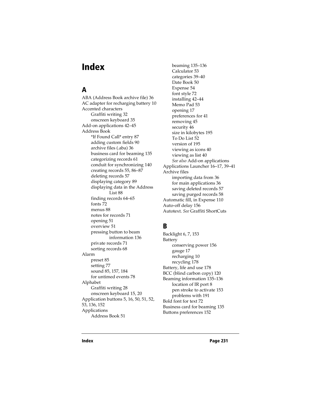 IBM WORKPADC3 manual Index 