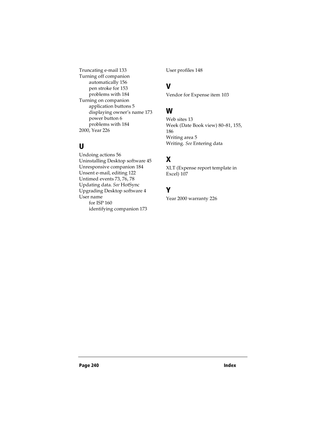 IBM WORKPADC3 manual Index 