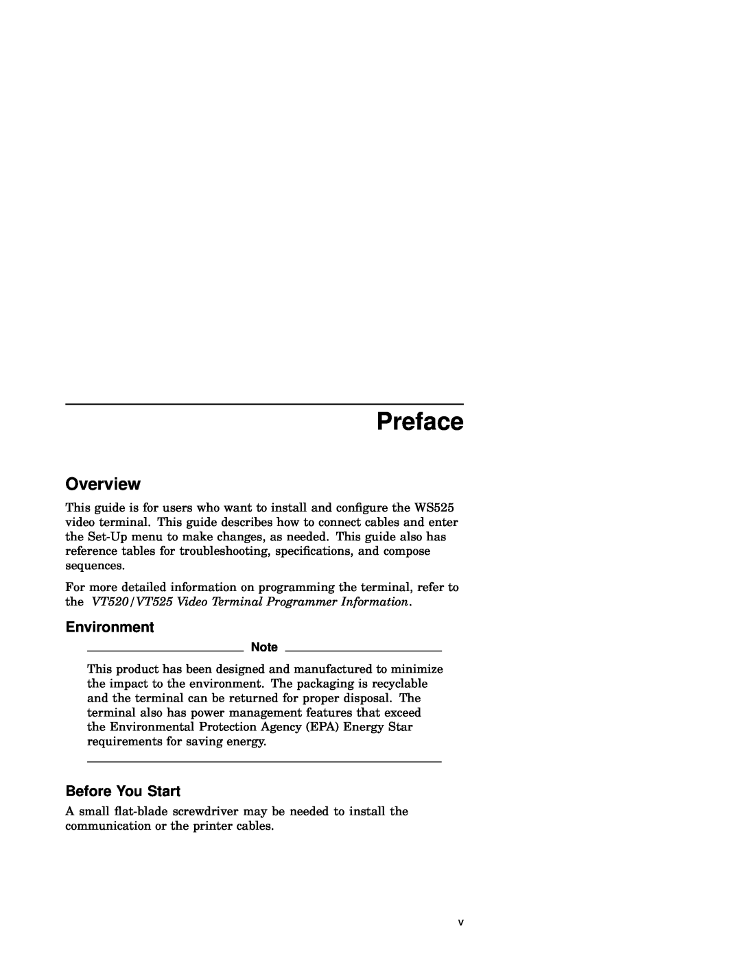 IBM WS525 manual Preface, Overview, Environment, Before You Start 