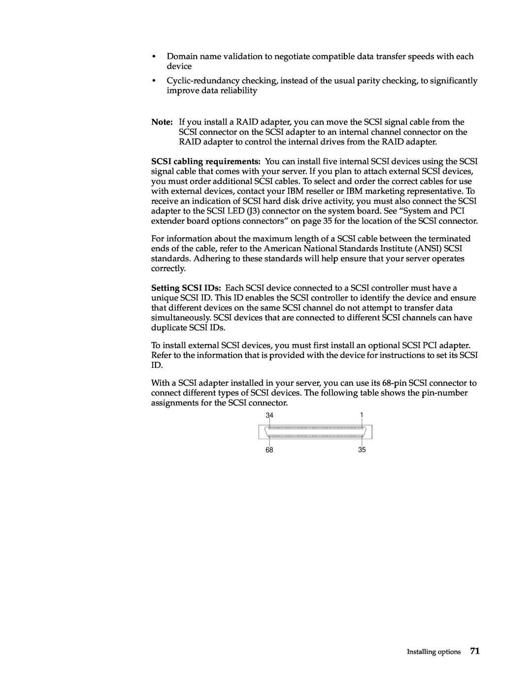 IBM x Series 200 manual Domain name validation to negotiate compatible data transfer speeds with each device 