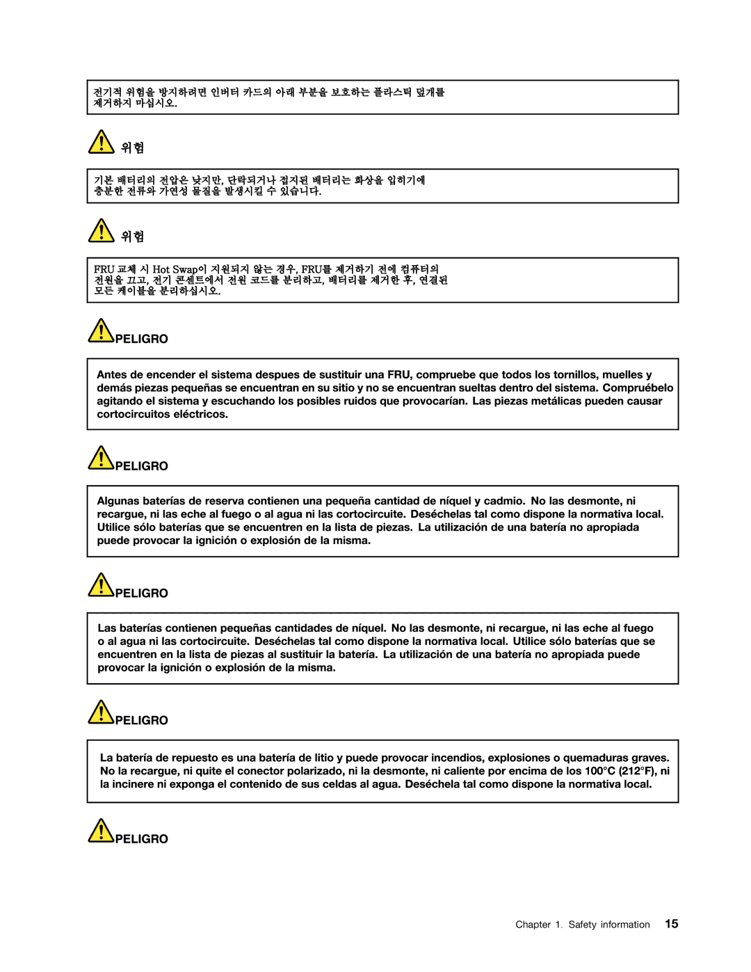 IBM X121E manual Safety information 