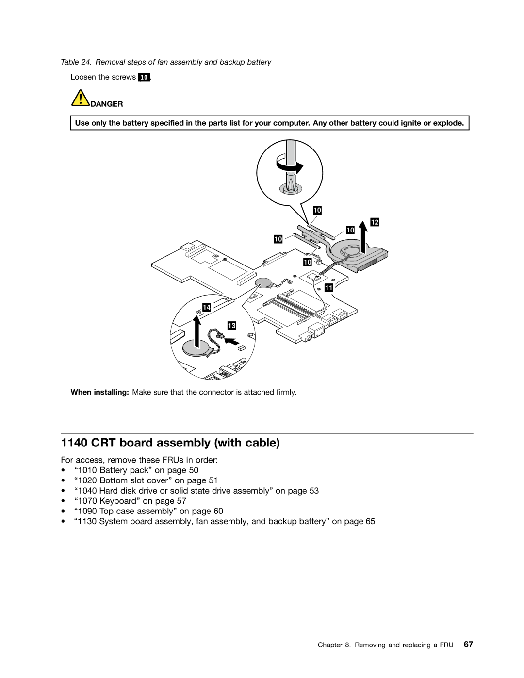 IBM X121E manual CRT board assembly with cable 