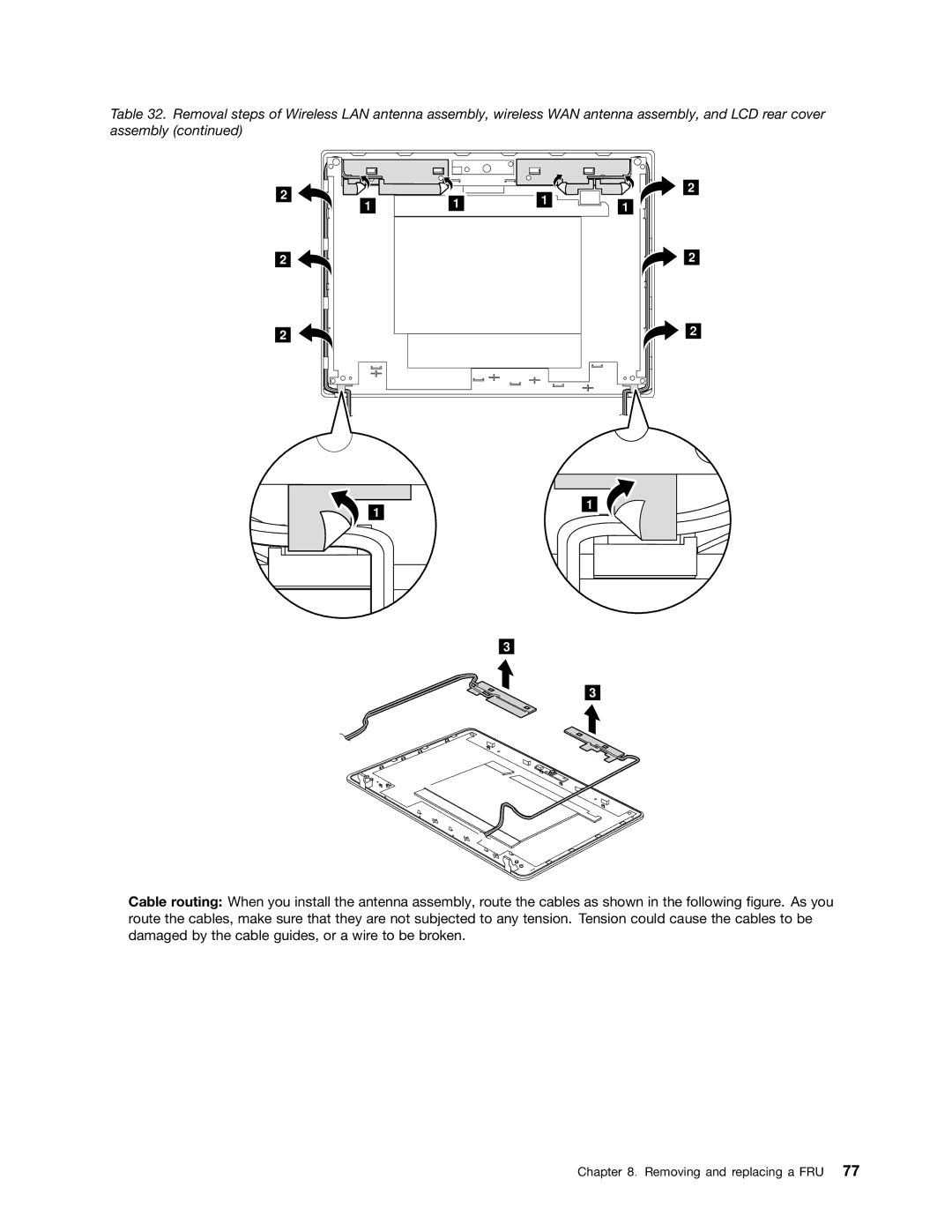 IBM X121E manual Removing and replacing a FRU 