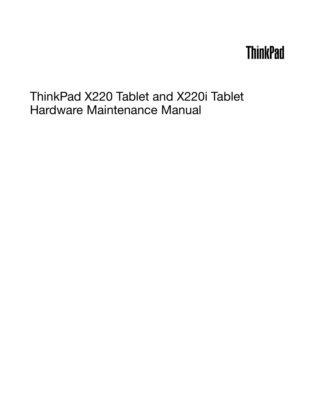 IBM X220I manual 