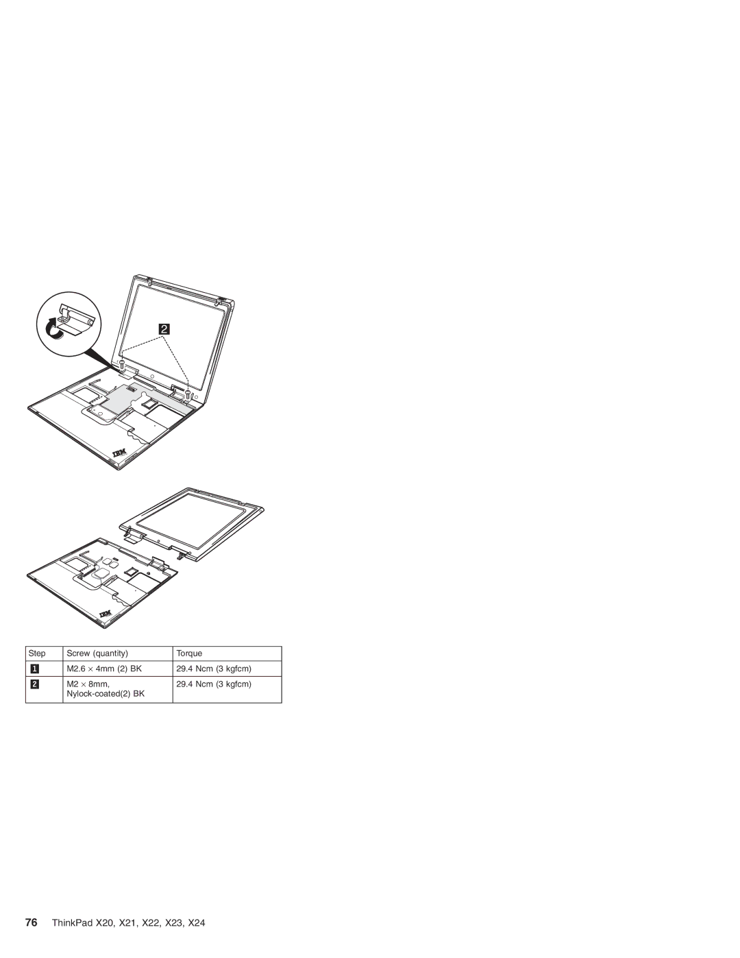 IBM X23, X24, X22, X20, X21 manual ThinkPad 