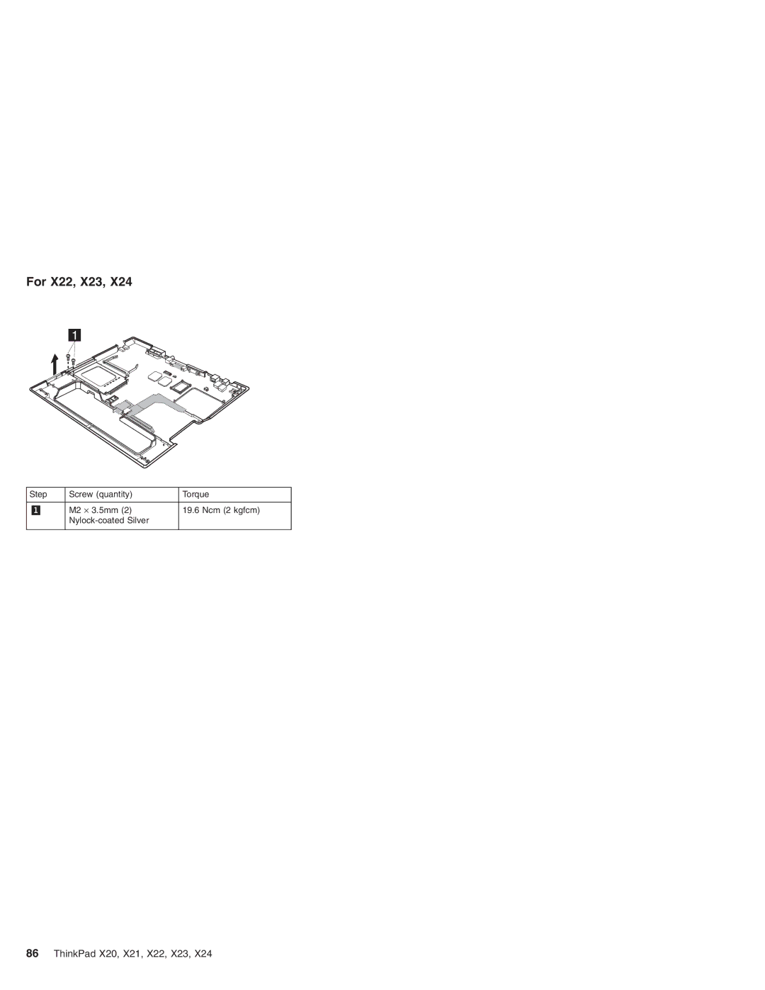 IBM X24, X20, X21 manual For X22, X23 