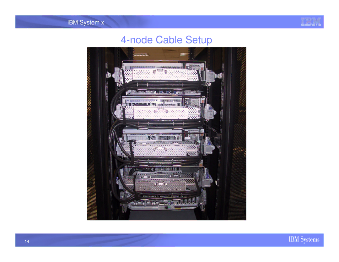 IBM X3950 M2 installation instructions Node Cable Setup 