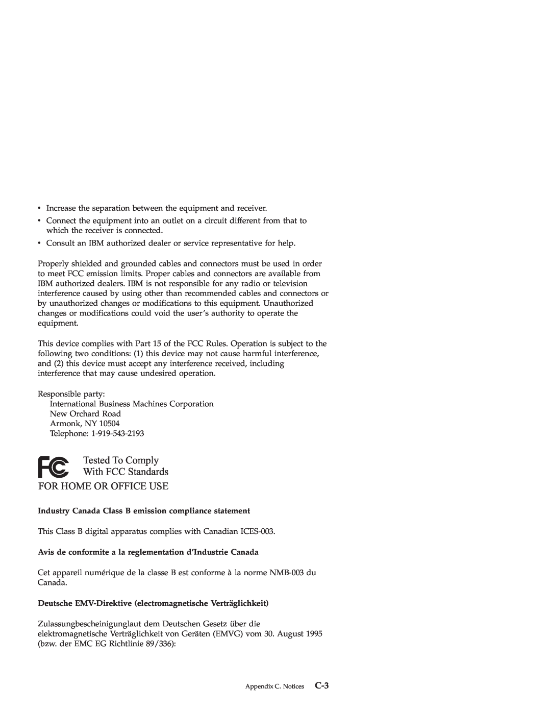 IBM X4 Industry Canada Class B emission compliance statement, Avis de conformite a la reglementation d’Industrie Canada 